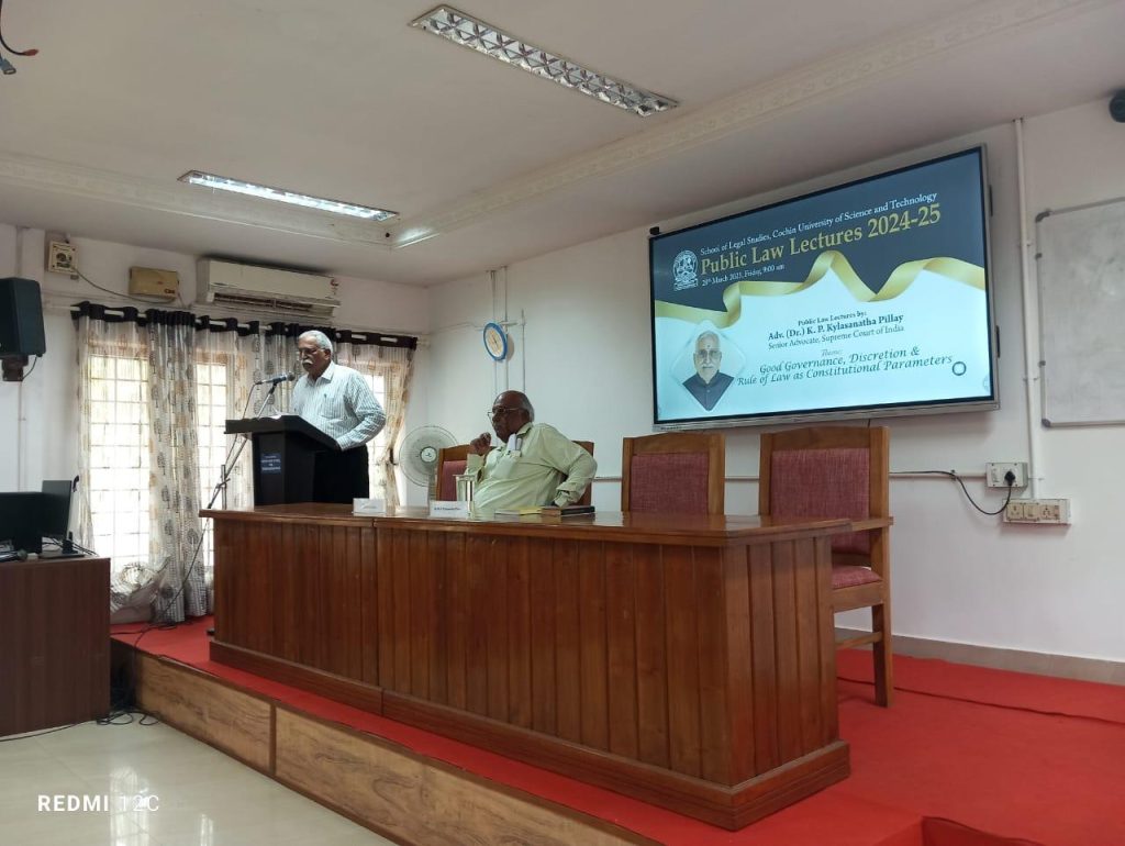 PUBLIC LAW LECTURE AT CUSAT ON 28TH MARCH 2025